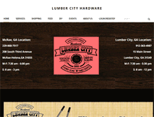 Tablet Screenshot of lumbercityhardware.com